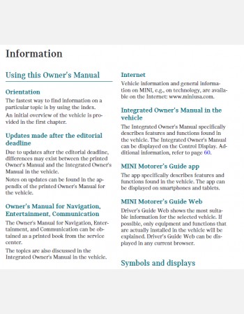 mini cooper 2022 owners manual